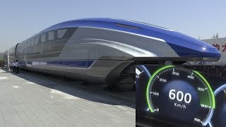 China’s 600 kmh maglev train prototype [upl. by Ttehr394]