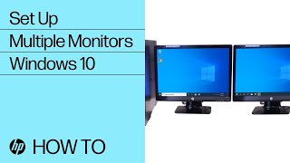 Set Up Multiple Monitors in Windows 10  HP Computers  HP Support [upl. by Enimaj]