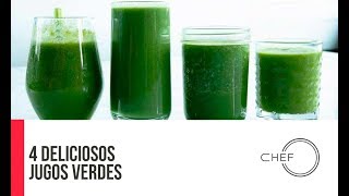 Cómo ELIMINAR lo que tu cuerpo no necesita con estos 4 Jugos Verdes [upl. by Templer]