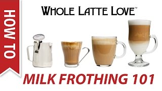 Milk Frothing for Beginners [upl. by Ainomar]