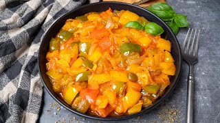 Peperonata Italian Sauteed Peppers and Onions [upl. by Redlac131]