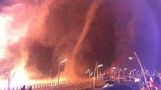 Scheveningen Neujahrsfeuer außer Kontrolle [upl. by Neill]