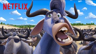 Singing Stampeding Wildebeests 🎵 Jungle Beat The Movie  Netflix After School [upl. by Ynnal66]