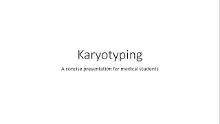 Karyotyping  Genetics  Embryology [upl. by Lubeck]