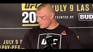 Brock Lesnar Would Like to Fight Cain Velasquez Again UFC 200 Post [upl. by Roots]