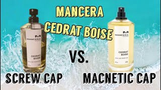 Mancera Cedrat Boise  Screw Cap VS Macnetic Cap [upl. by Nytsuj434]