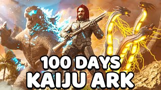 I Spent 100 Days in Kaiju Ark Survival Evolved [upl. by Nuhsed]