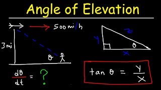 Related Rates  Angle of Elevation Problem [upl. by Keely205]