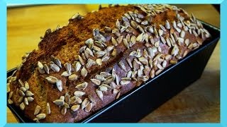 Dinkel Vollkornbrot Brot backen  5 Minuten Brot Rezept [upl. by Heddi]