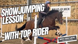 Show Jumping Lesson With Top Rider [upl. by Gabrielle]