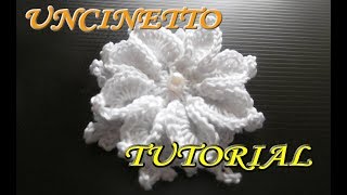 Sacchetto Uncinetto Facile  Bomboniera Fiore alluncinetto  Tutorial [upl. by Hardan139]