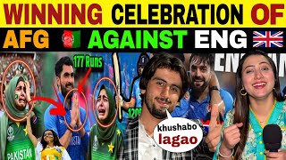 WINNING CELEBRATION OF AFGHAN 🇦🇫 AGAINST ENGLAND  LAHORE SHOCKED TO SEE [upl. by Aryek]