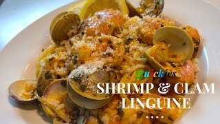 Shrimp amp Clam Linguine Recipe  QUICKIES [upl. by Imehon847]