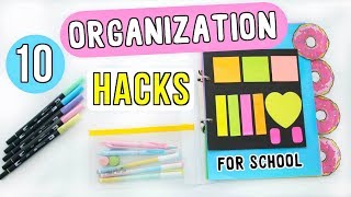 10 Organization Hacks  DIYs For Back to School 2018  Ellen Kelley [upl. by Etnud364]