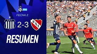 Talleres de Cordoba 2 vs 3 Independiente  TorneoApertura2025  Resumen  Fecha 2 [upl. by Luttrell]