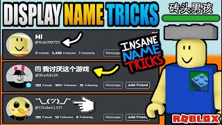 ROBLOX DISPLAY NAME TRICKS WORKING 2 LETTER NAMES [upl. by Alamat]