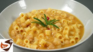 Pasta e ceci facile gustosa e salutare – Primi piatti [upl. by Leschen]