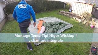 Montage Tipi Wickiup 4 Nigor [upl. by Eisler]