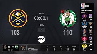 Denver Nuggets  Boston Celtics  NBA on ABC Live Scoreboard [upl. by Let507]