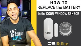 DoorWindow Sensor Contact Battery Replacement [upl. by Clayson]