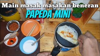 Tiny cooking quotPAPEDA MINIquot Indonesian food  masak masakan beneran quotPAPEDA MINIquot [upl. by Ednutey228]