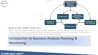 IIBA BABOK v3  Business Analysis Planning amp Monitoring  IIBA CBAP CCBA ECBA Certification Training [upl. by Twyla774]