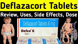 Deflazacort tablet 6 mg uses  Defza 6 tablet uses in hindi  Uses Side Effects Dose warning [upl. by Ardnaed932]