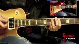 Always On The Run Lenny Kravitz  Rhythm  Guitar Tutorial by Paul Audia and Matt Bidoglia [upl. by Aicirtel]