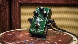 MXR M169 Carbon Copy Delay Pedal  Reverb Demo Video [upl. by Yankee]