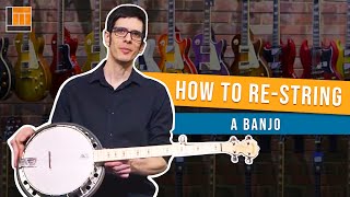 How to Change a String on a Banjo [upl. by Stilla]