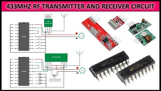 RF Transmitter and Receiver Circuit using 433 Mhz Module [upl. by Diley997]