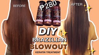 DIY Brazilian Blowout  Keratin Treatment at home  Philippines [upl. by Anaitat]