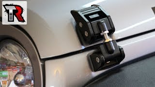 Rugged Ridge Hood Latch Install  Jeep Wrangler JK [upl. by Suzan]