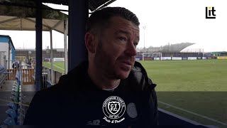 POSTMATCH  Gary Horgan on win against Dover Athletic in the National League South [upl. by Ymiaj196]