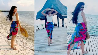 Mirnalini Ravi at Vacation  Tamil Actress MirnaliniRavi [upl. by Anirahc]