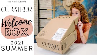 Curateur Welcome Box Summer 2021 LOVE THIS BOX [upl. by Mahon]