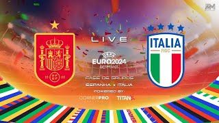 ESPANHA X ITÁLIA  EURO2024  LIVE [upl. by Lak871]