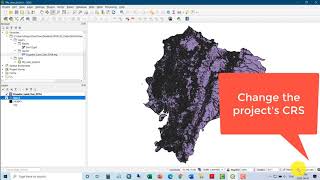 Change the Coordinate Reference System CRS in QGIS [upl. by Tessy211]