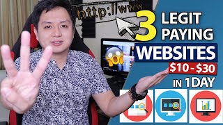 TOP 3 Legit Paying Websites and Online Jobs at Home  Pwede ka kumita ng 1030Day EASY GUIDE [upl. by Agustin402]