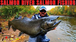 Salmon Fishing New Yorks World Famous Salmon River [upl. by Wilscam]