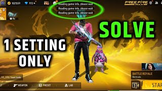 FREE FIRE READING GAME INFO PROBLEM  FREE FIRE PROBLEM SOLUTION [upl. by Aenal189]