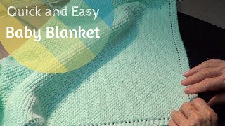 Quick and Easy Baby Blanket [upl. by Narak]