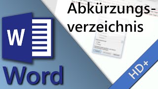 Abkürzungsverzeichnis Word  erstellen und formatieren 2017 HD [upl. by Atiuqehs766]