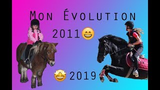 Mon évolution en équitation 🤩 [upl. by Arihat252]