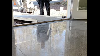 Concrete Polishing From Start To Finish  10 Step Grind [upl. by Caesar]