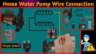 Water Pump Wiring Diagram  Water Motor Wiring  Water Motor Wire Connection  Wiring a Water Pump [upl. by Aimej18]