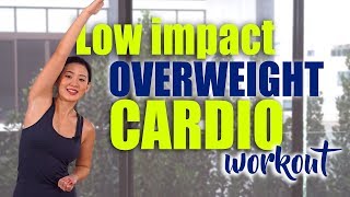 Low Impact OVERWEIGHT Cardio Workout 100kgs above  Joanna Soh [upl. by Akimrehs]