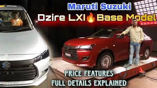 Maruti Suzuki Dzire LXI 2024 😍🔥 4th Generation Full Explanation [upl. by Yednil103]