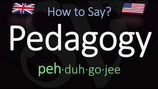 How to Pronounce Pedagogy CORRECTLY Meaning amp Pronunciation [upl. by Ariahaj]