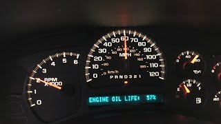 Reset Oil Life Monitor 1999  2006 Chevy Silverado or GMC Sierra How To [upl. by Auqined]